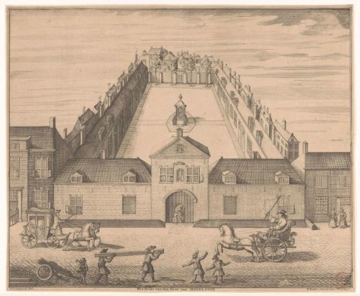View of the Hofje of Hoogelande in The Hague