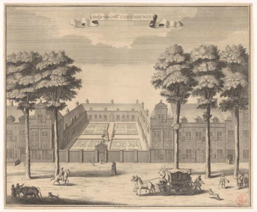 View of the Hofje of Wouw in The Hague