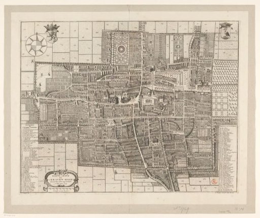 Map of The Hague, 1729