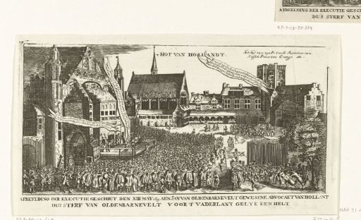 The beheading of Johan van Oldenbarnevelt, 1619