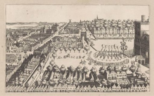 Bonfires in The Hague after the proclamation of the truce, 1609