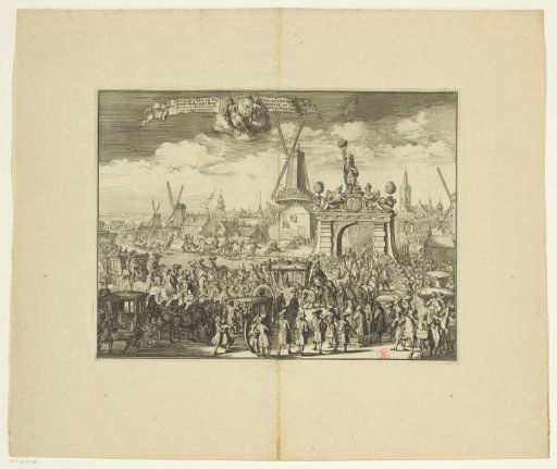 Arrival of William III at the Westeinderbrug, 1691