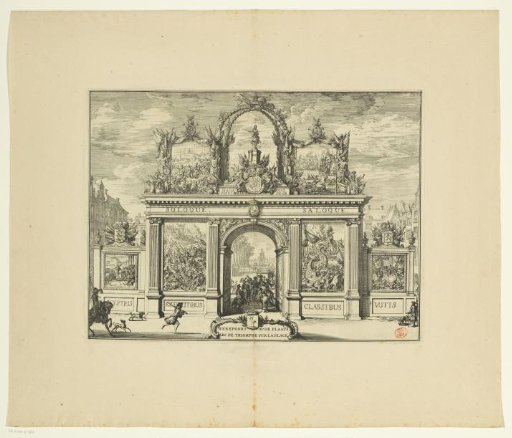 Triumphal arch on the square, 1691