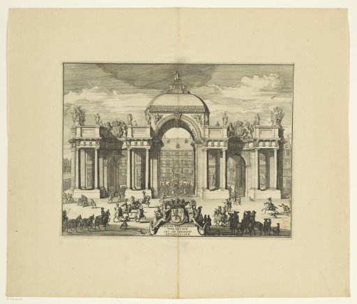 The triumphal arch at the Buitenhof, 1691