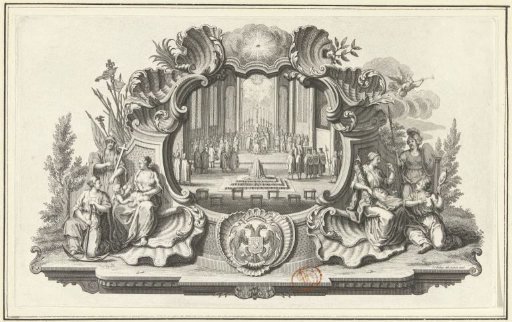 Vignette with the Coronation of Francis I Stephen as Emperor, 1745