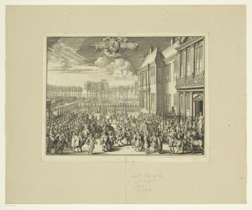 Arrival of William III at Honselaarsdijk Palace, 1691