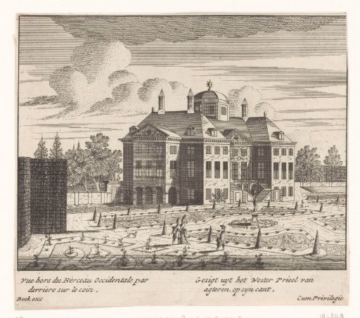 View of the Side and Rear of Huis ten Bosch
