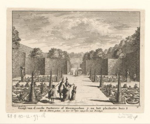 View of the first flower beds on Clingendael Estate