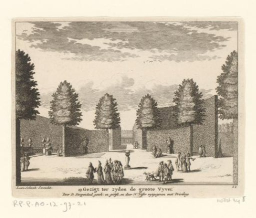 View of a part of the gardens on Clingendael Estate