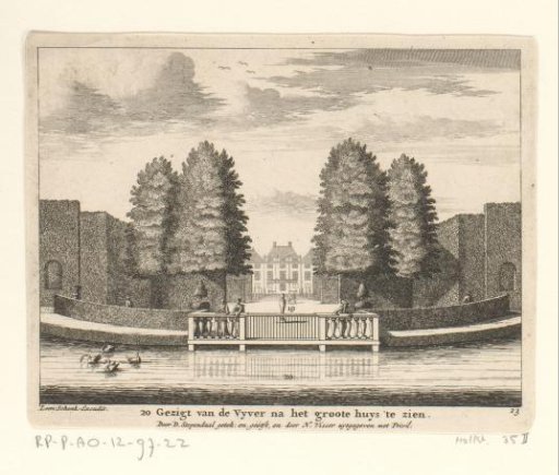 View of Clingendael House and the pond