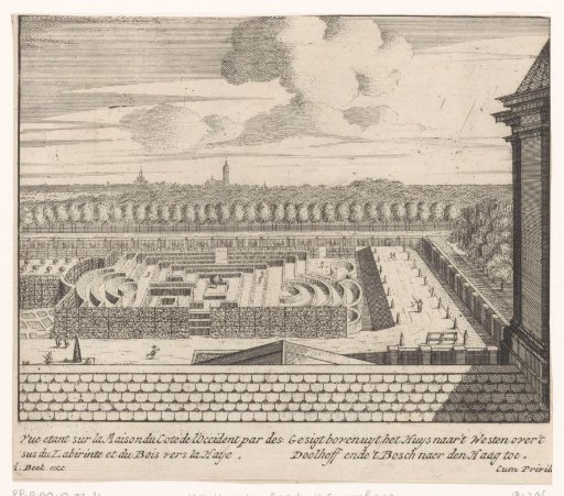 View of the Maze in the Gardens of Huis ten Bosch