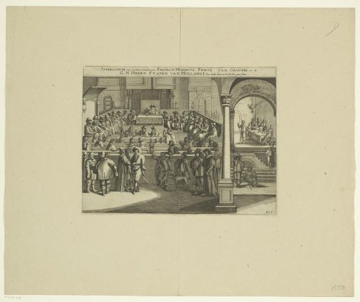 Frederick Henry taking the oath as stadtholder and taking his seat in the States of Holland, 1625