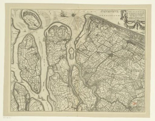 Map of Delfland, Schieland and the South Holland islands