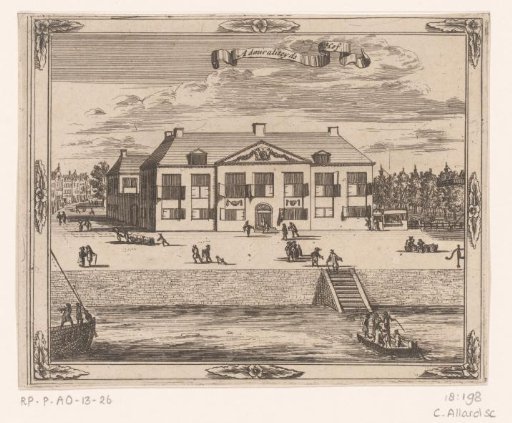 View of the Admiralty Court in Rotterdam