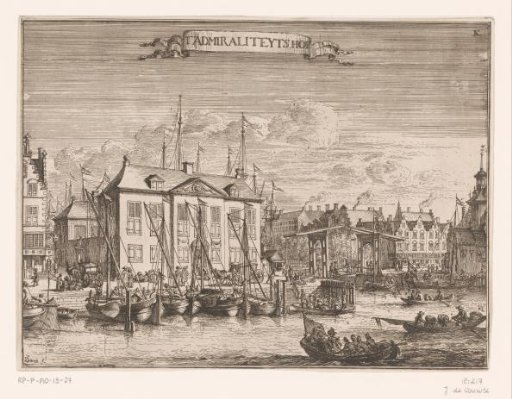 View of the Admiralty Court in Rotterdam