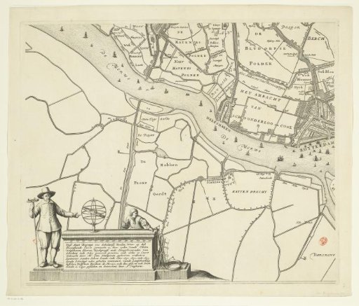 Map of the Hoogheemraadschap of Schieland (seventh part)