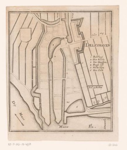 Fortress plan of Delfshaven