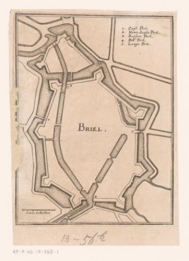 Fortress Map of Brielle