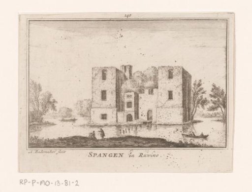 View of the Ruins of Spangen Castle, 1573