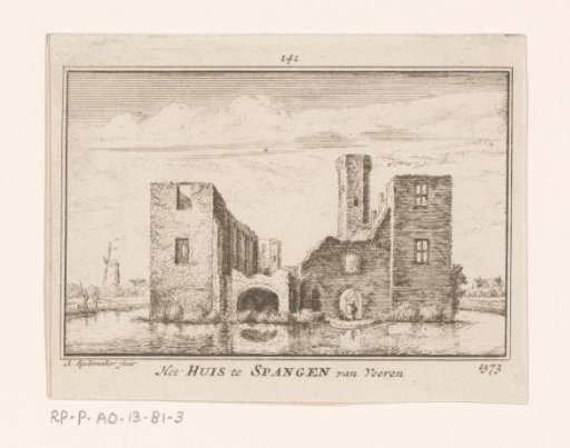 View of the Ruins of Spangen Castle, 1573