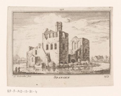 View of the Ruins of Spangen Castle, 1573