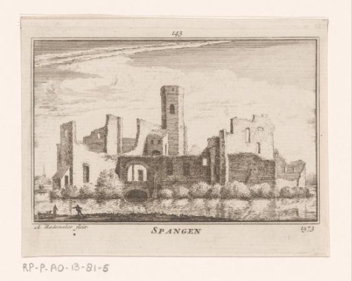 View of the Ruins of Spangen Castle, 1573