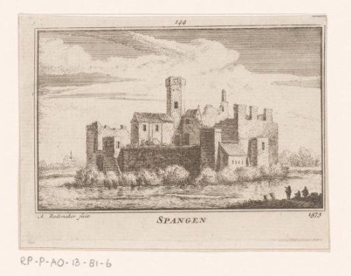 View of the Ruins of Spangen Castle, 1573