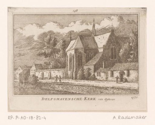 View of the Rear of the Oude or Pilgrim Fathers' Church at Delfshaven, 1570