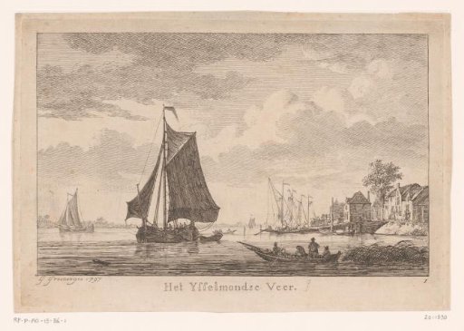 View of the IJsselmond Ferry