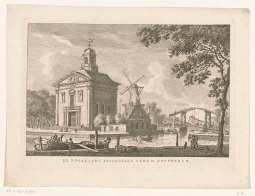 View of the English Church in Rotterdam