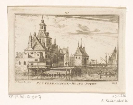 View of the Eastern Old Main Gate in Rotterdam, 1643