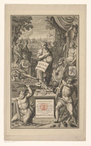 Title Print for Portfolio 14 of the Atlas Ottens (South-Holland)