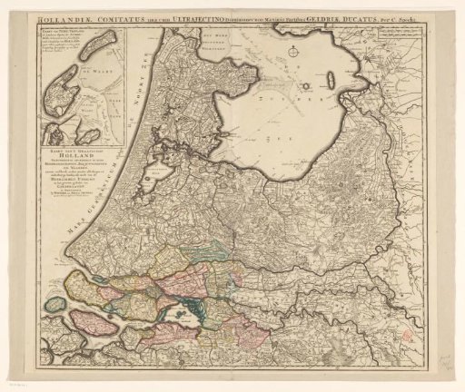 Map of Holland, Utrecht, and part of Gelderland