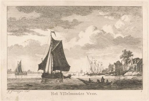 View of the IJsselmond Ferry