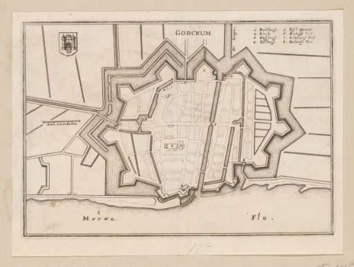 Fortress map of Gorinchem