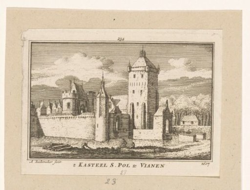 View of Batestein Castle, 1607