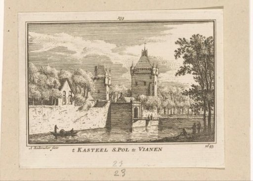 View of Batestein Castle, 1645