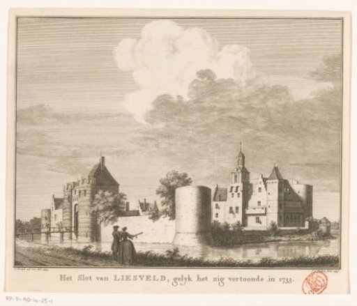 View of Liesveld Castle, 1733