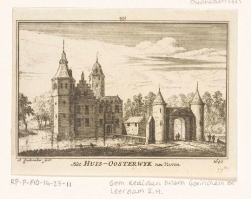 View of Huis Oosterwijk, 1640