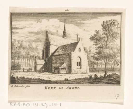 View of the church at Arkel, 1631