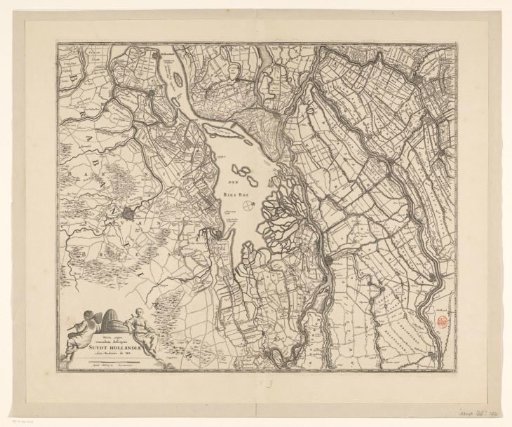 Map of a part of South Holland