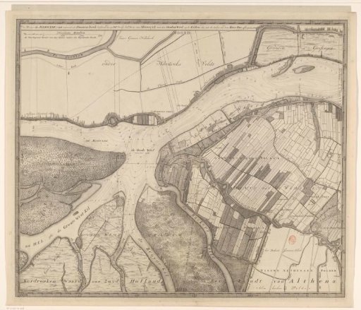 Map of the Merwede, from Hardinxveld to beyond Sleeuwijk