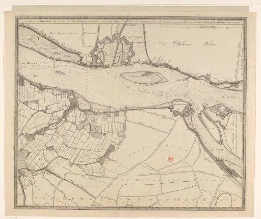 Map of the Merwede, from beyond Sleeuwijk to Slot Loevestein