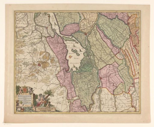 Map of a part of South Holland