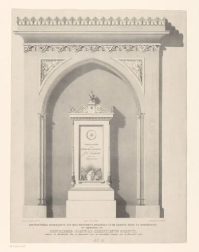 Monument for the painter Johannes Christiaan Schotel