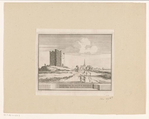 View of the ruins of Castle Altena near Almkerk