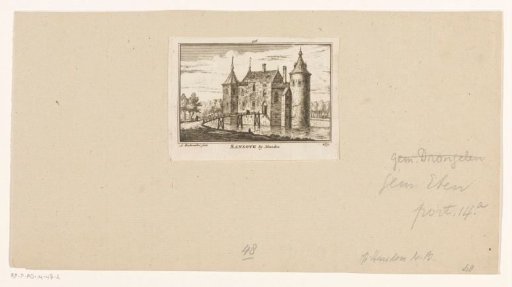 View of Castle Gansoijen, 1652
