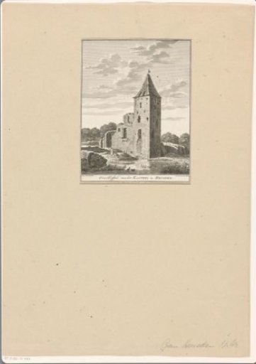 View of the ruins of Oudheusden Castle