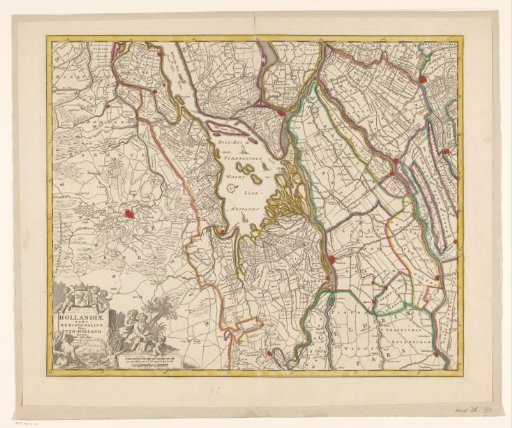 Map of a part of South Holland