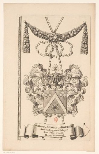 Map of the Hoogheemraadschap of the Krimpenerwaard (part of the coat of arms border)